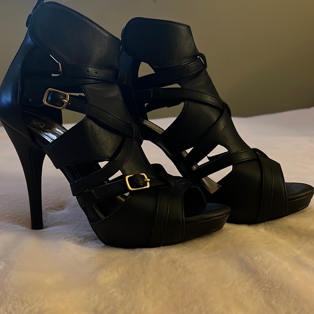 Black high heels
